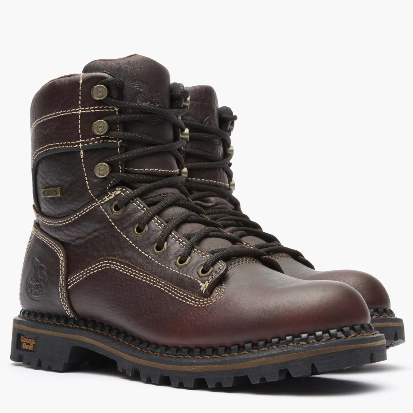 Georgia Boot AMP LT Logger Women's Alloy Toe Waterproof Low Heel Logger Boot - Image 5