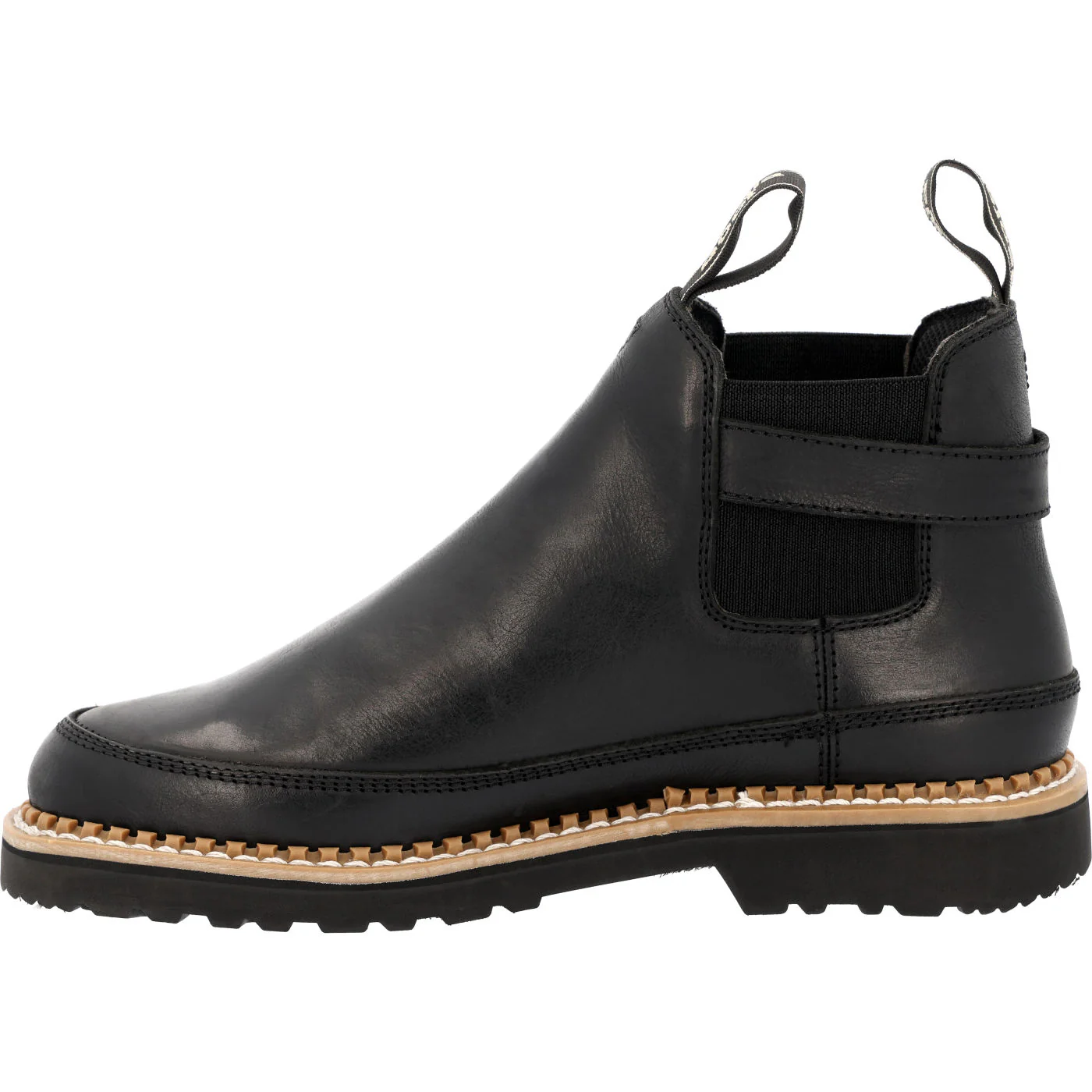 Georgia Boot Women's Black Buckle Chelsea Romeo - Image 4