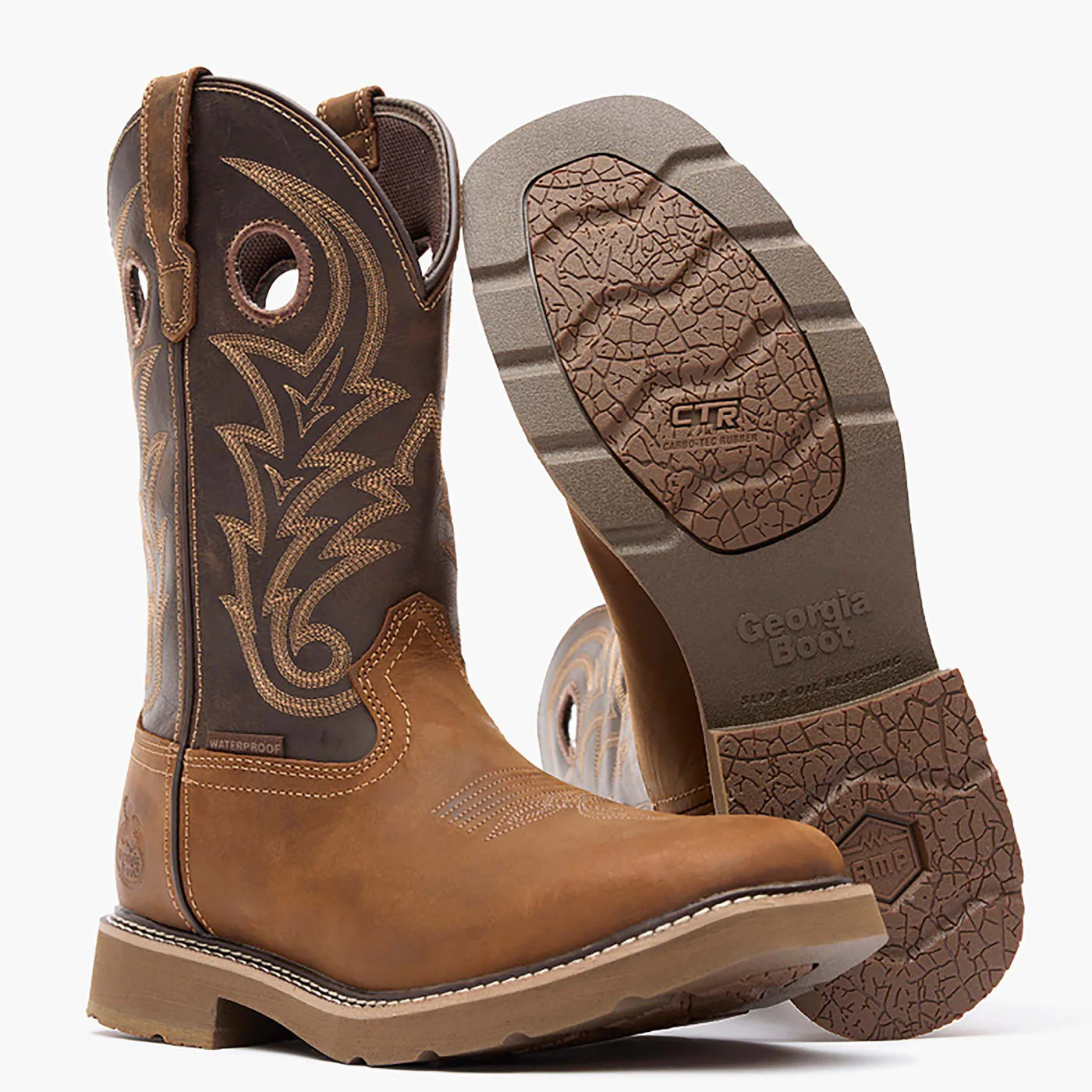 Georgia Boot Core 37 Western 11" Waterproof Pull-On Work Boot - Image 4