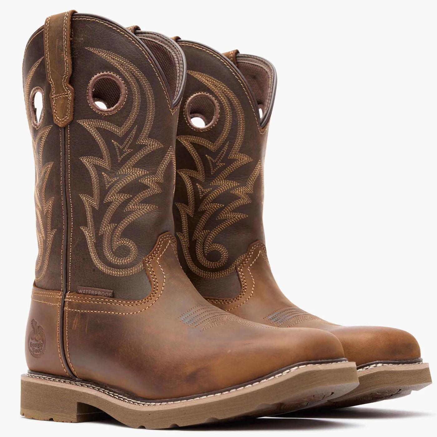 Georgia Boot Core 37 Western 11" Steel Toe Waterproof Pull-On Work Boot - Image 5