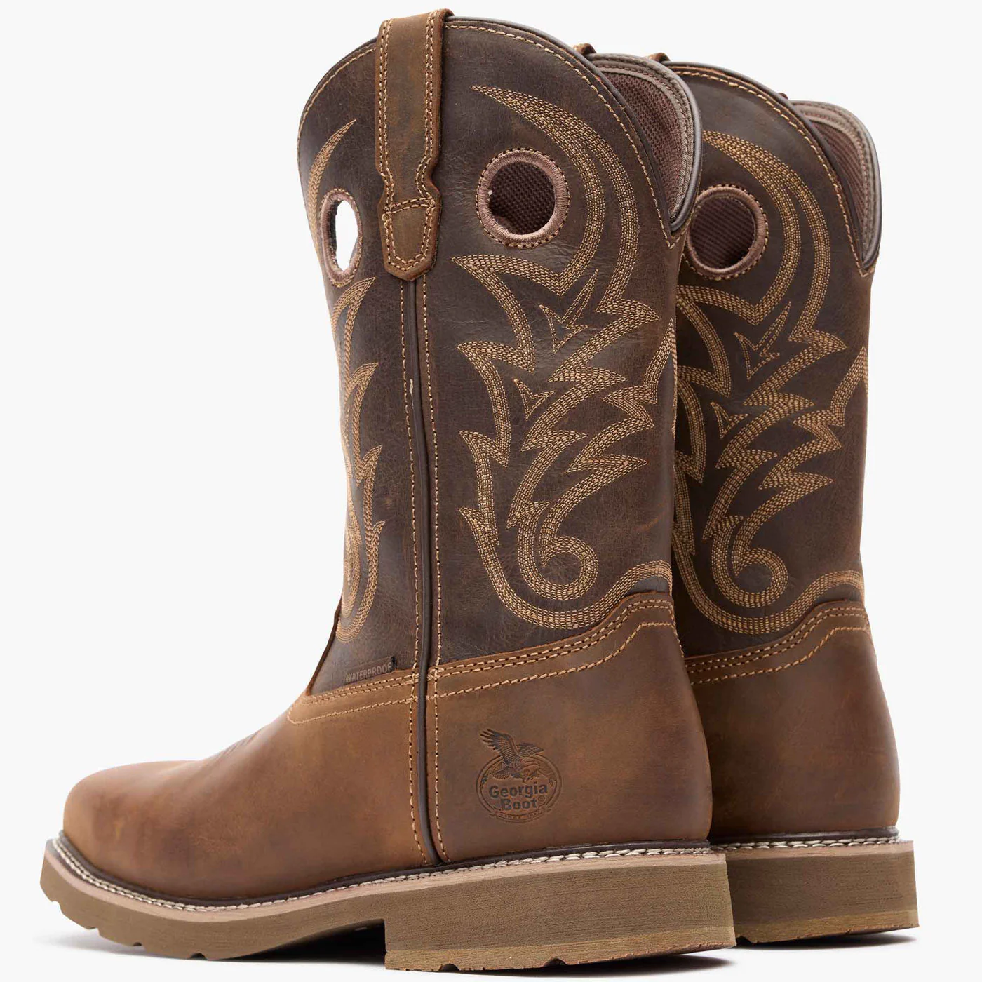 Georgia Boot Core 37 Western 11" Steel Toe Waterproof Pull-On Work Boot - Image 7