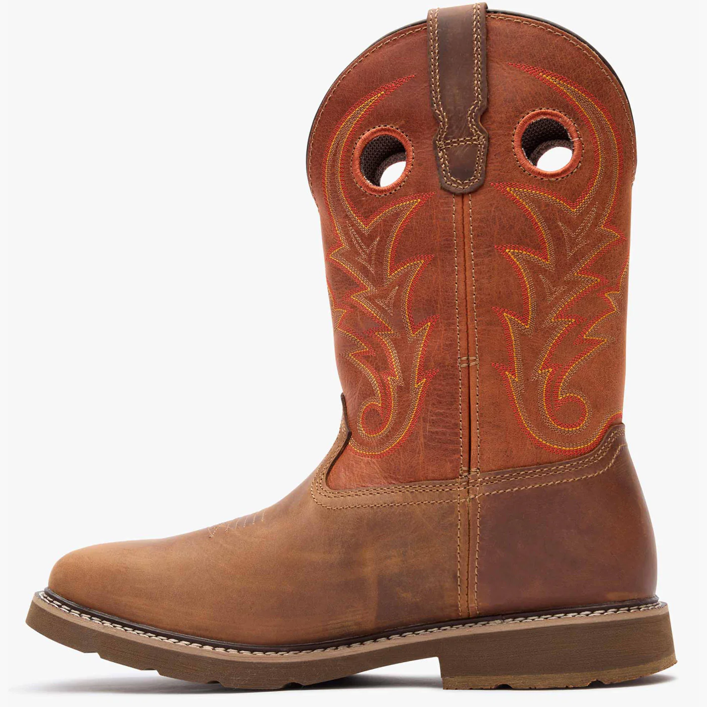 Georgia Boot Core 37 Western 11" Waterproof Pull-On Work Boot in Brown/Rust - Image 3