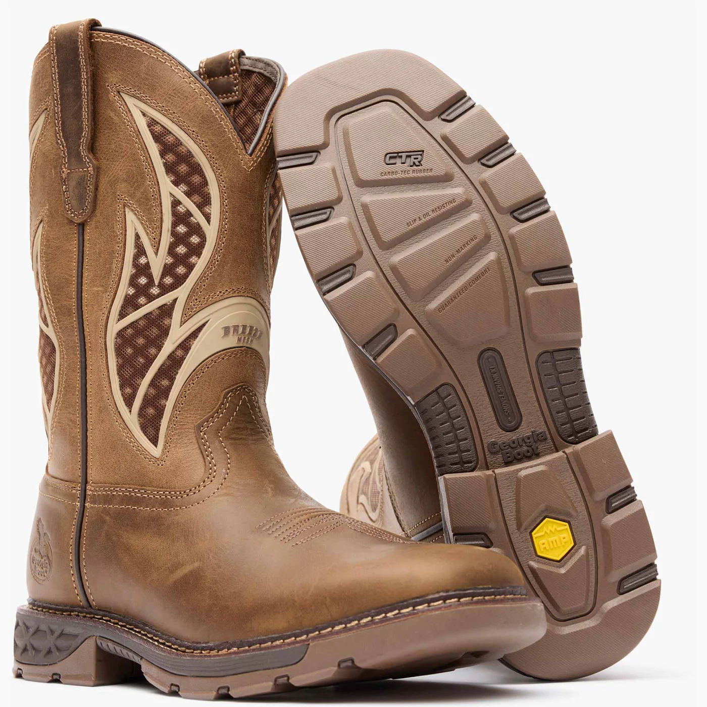 Georgia Boot Carbo-Tec FLX Pull-on with InsulKul™ Work Boot in Brown/Tan - Image 4