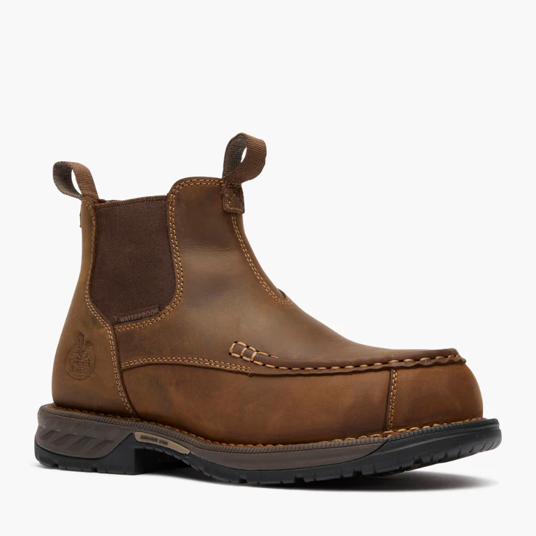 Georgia Boot Athens 360 Moc-Toe Chelsea Waterproof Nano Composite Toe Work Boot - Image 4